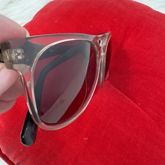 Kenneth Cole Clear And Gun Metal Gray Marble Classic Sunglasses Mens - Picture 6 of 8